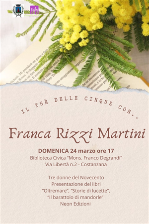 Il thè delle cinque con.....Franca Rizzi Martini