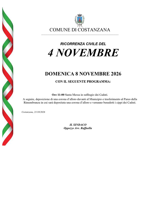IV Novembre 2026