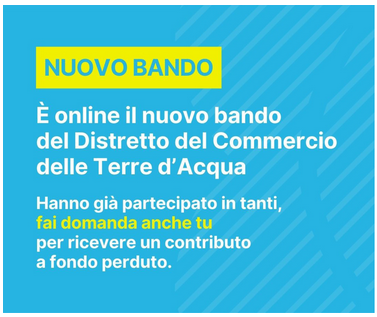 Bando del Distretto del Commercio delle Terre dAcqua
