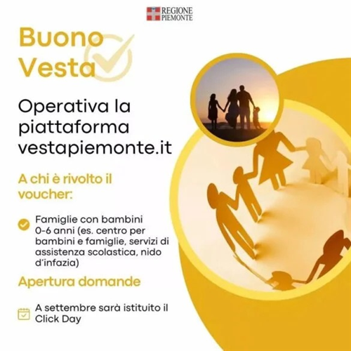 Buono Vesta - Regione Piemonte - click day